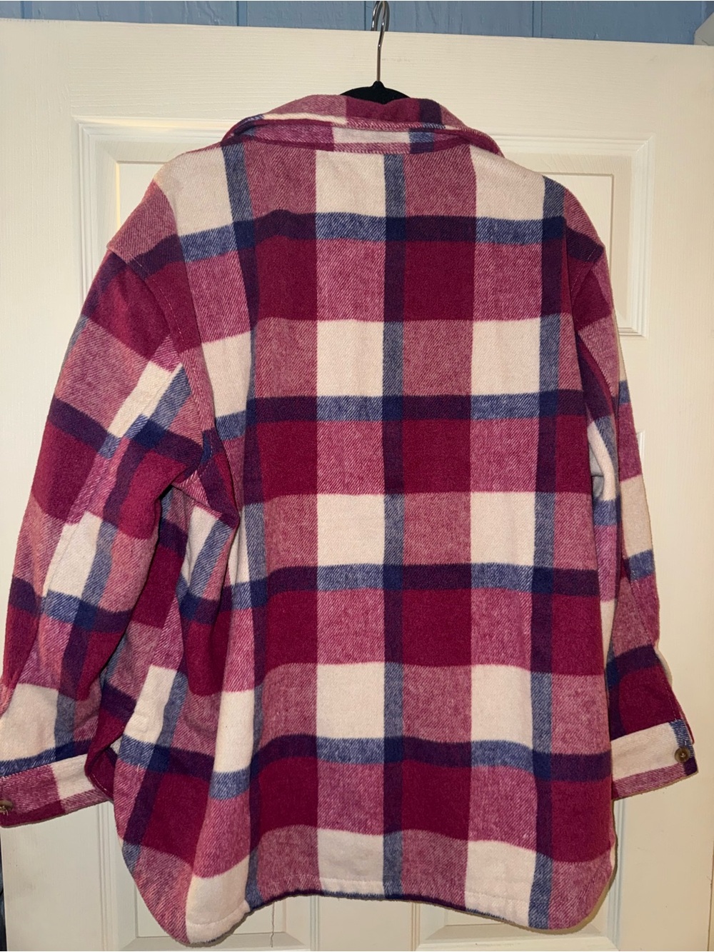 Members Mark Plaid Shacket - Picture 4 of 4